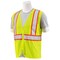 Erb Safety Safety Vest, Flame Retardant Treated, Class 2, S195C, Hi-Viz Lime, LG 64721
